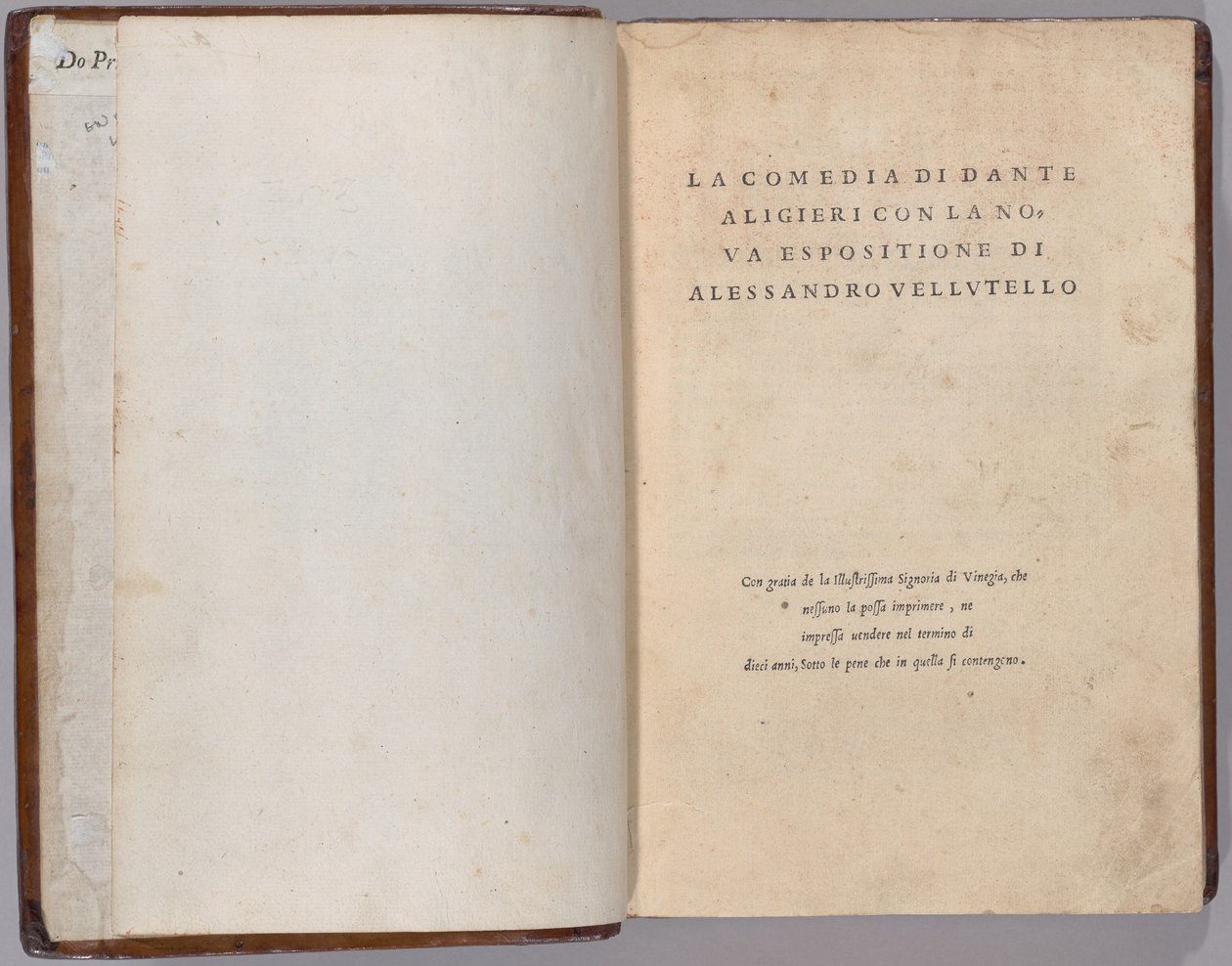 Komedien af Venetian 16th Century, Dante Alighieri
