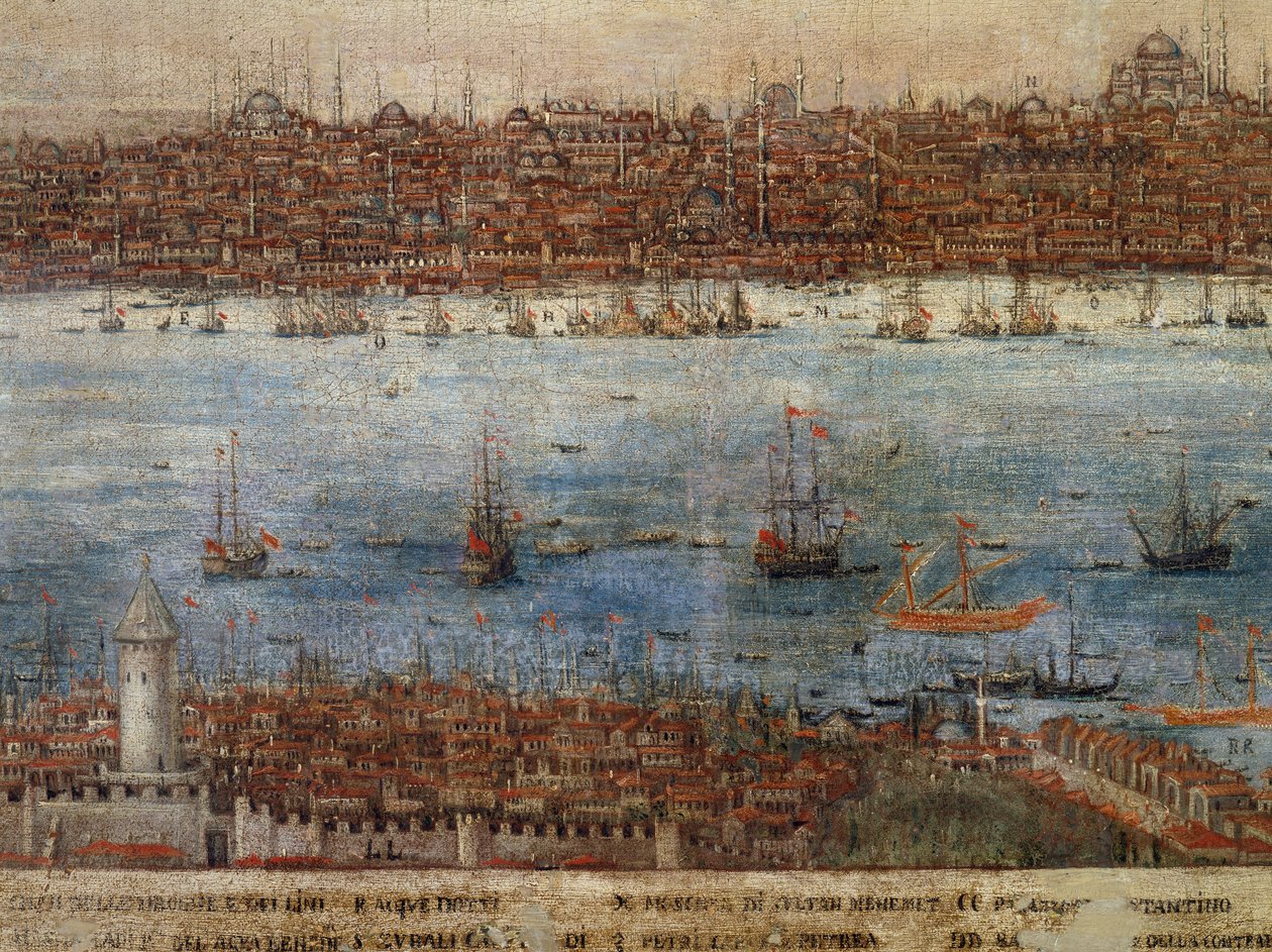 Konstantinopel, maleri af ukendt venetiansk kunstner, Tyrkiet af Venetian School