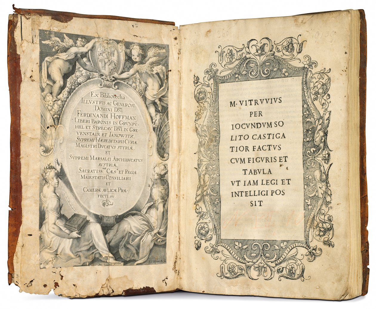 Ti bøger om arkitektur af Marcus Vitruvius Pollio, redigeret af Fra Giovanni Giocondo, 1511 af Venetian School