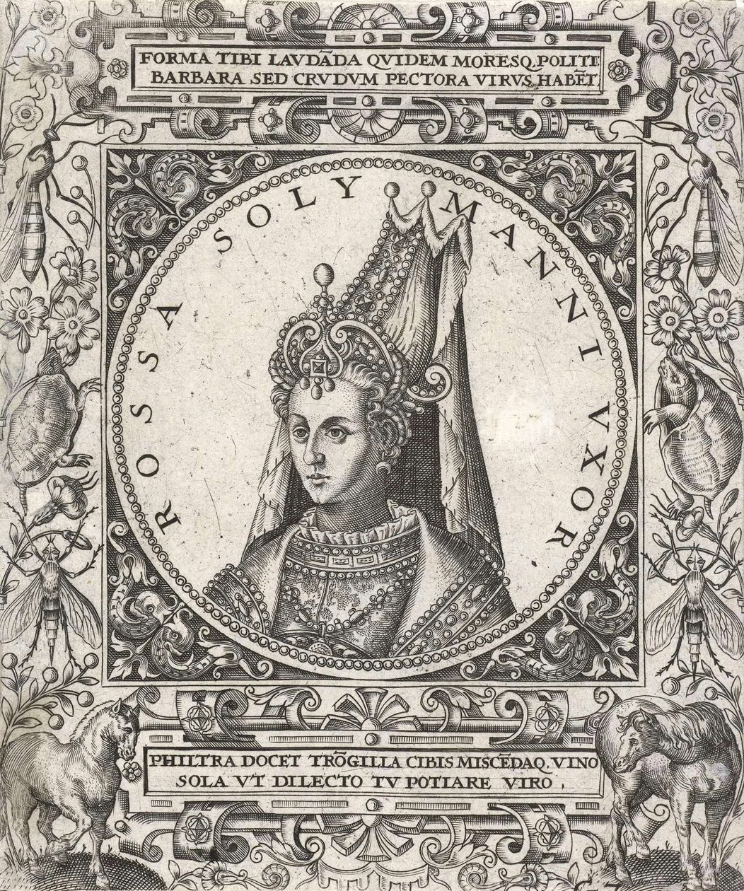 Portræt af sultanen Roxelana af Venetian School