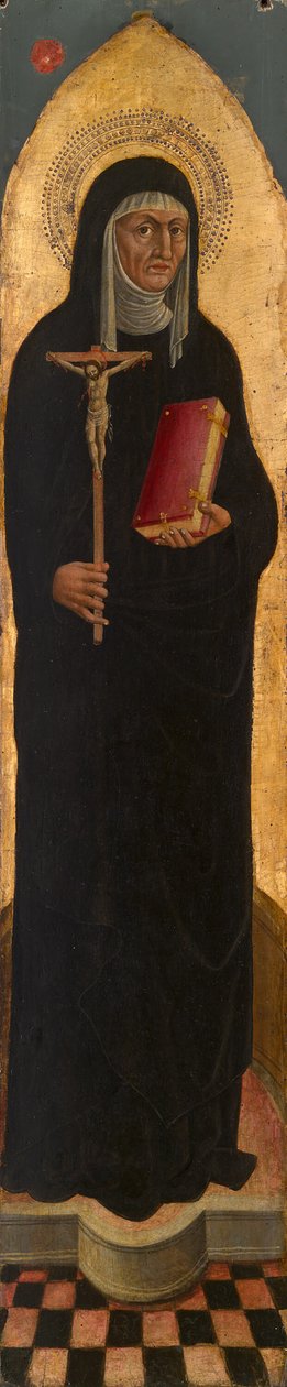 Sankt Monica fra en augustinsk altertavle af Venetian School