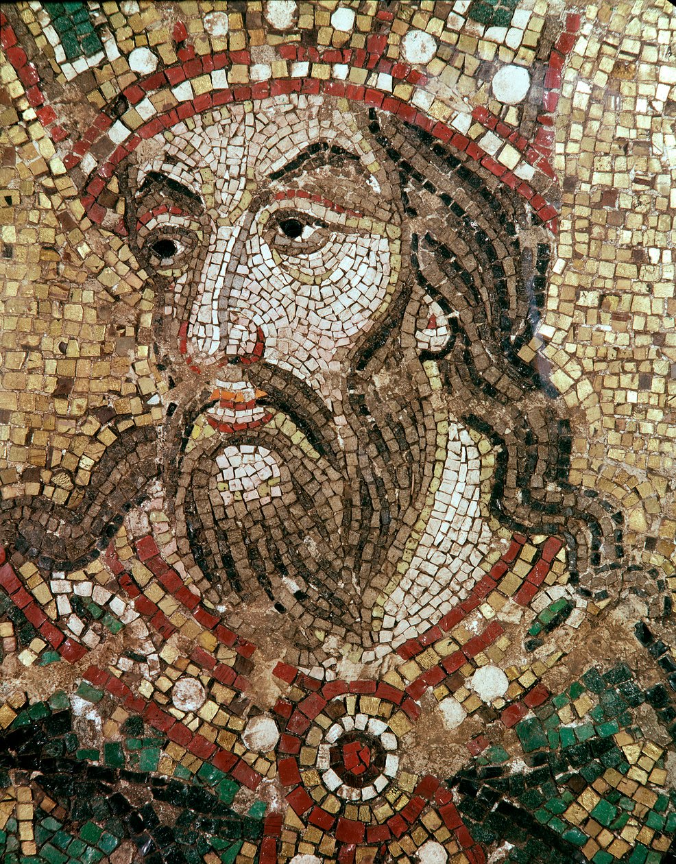 Hoved af en konge (mosaikdetalje af Veneto Byzantine School