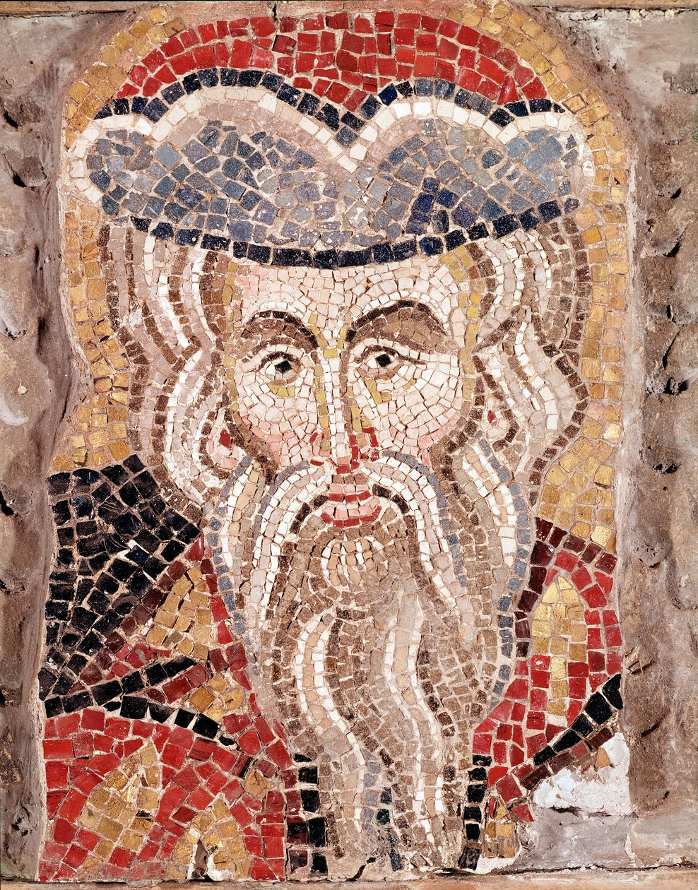 Hovedet af en profet (mosaik af Veneto Byzantine School