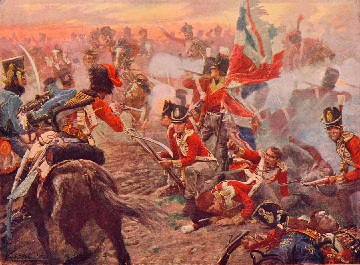 Slaget ved Quatre Bras, 1815 1906 af Vereker Monteith Hamilton