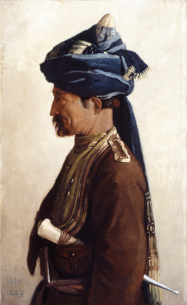 Mohamed, en jemadar fra det 5. bengalske kavaleri, 1889 af Vereker Monteith Hamilton