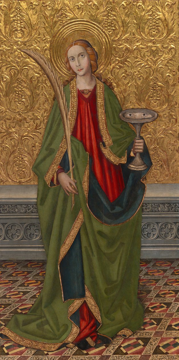 Saint Lucy, omkring 1500 af Vergós Workshop
