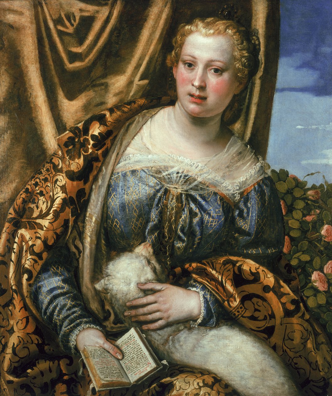 Lady eller St. Agnes af Paolo Veronese
