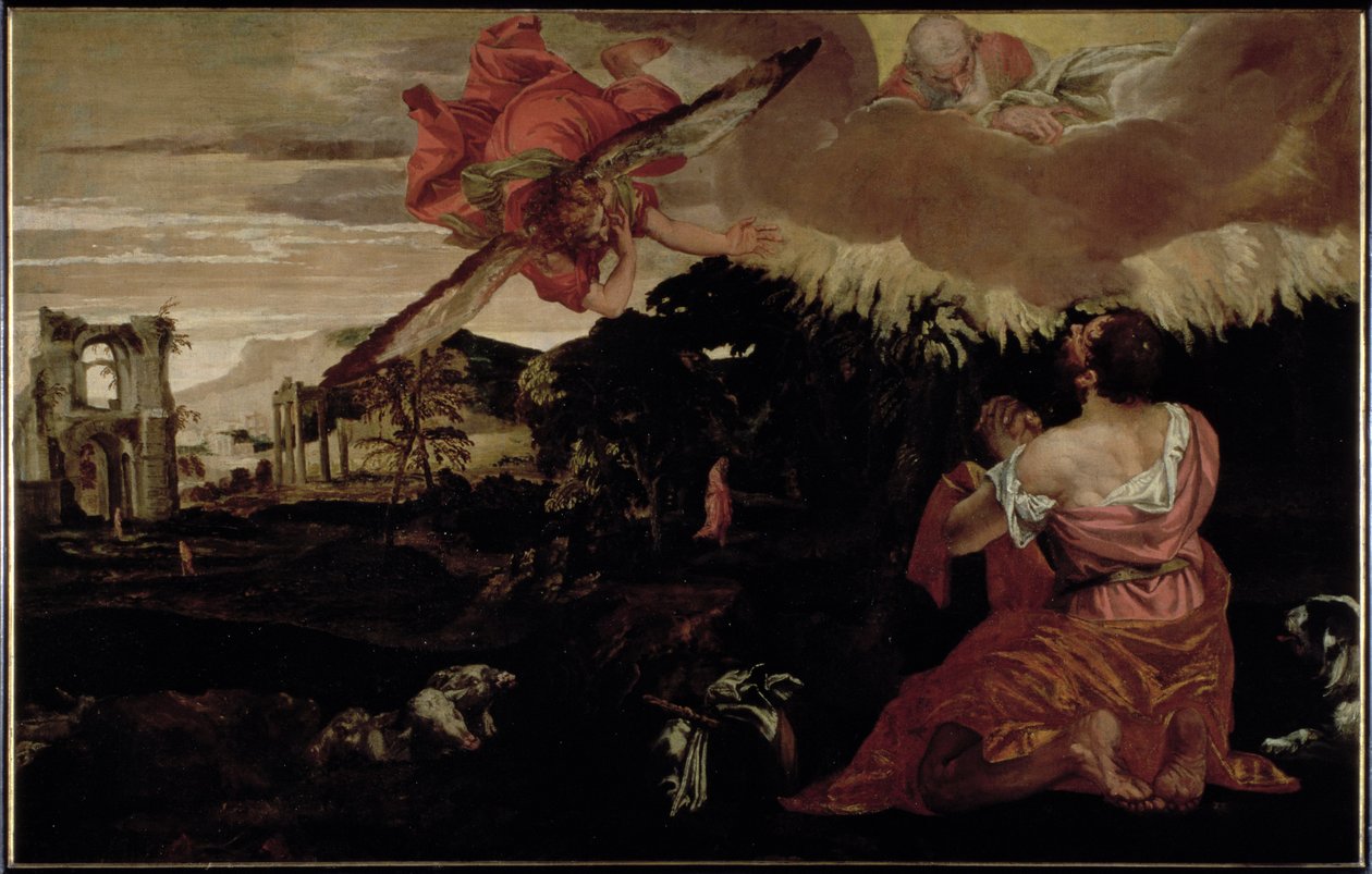 Moses og den brændende busk af Paolo Veronese