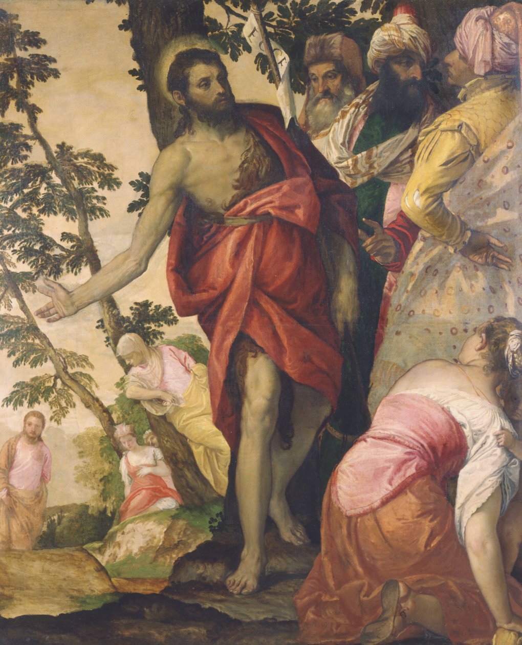 Johannes Døberen prædiker af Paolo Veronese
