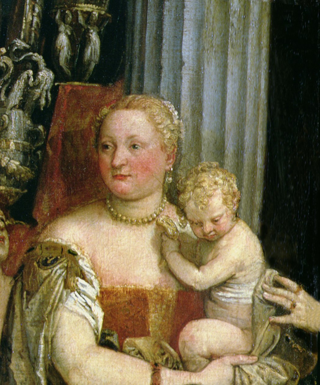 Nadver ved Emmaus olie på lærred ændret detalje af 108514 af Paolo Veronese