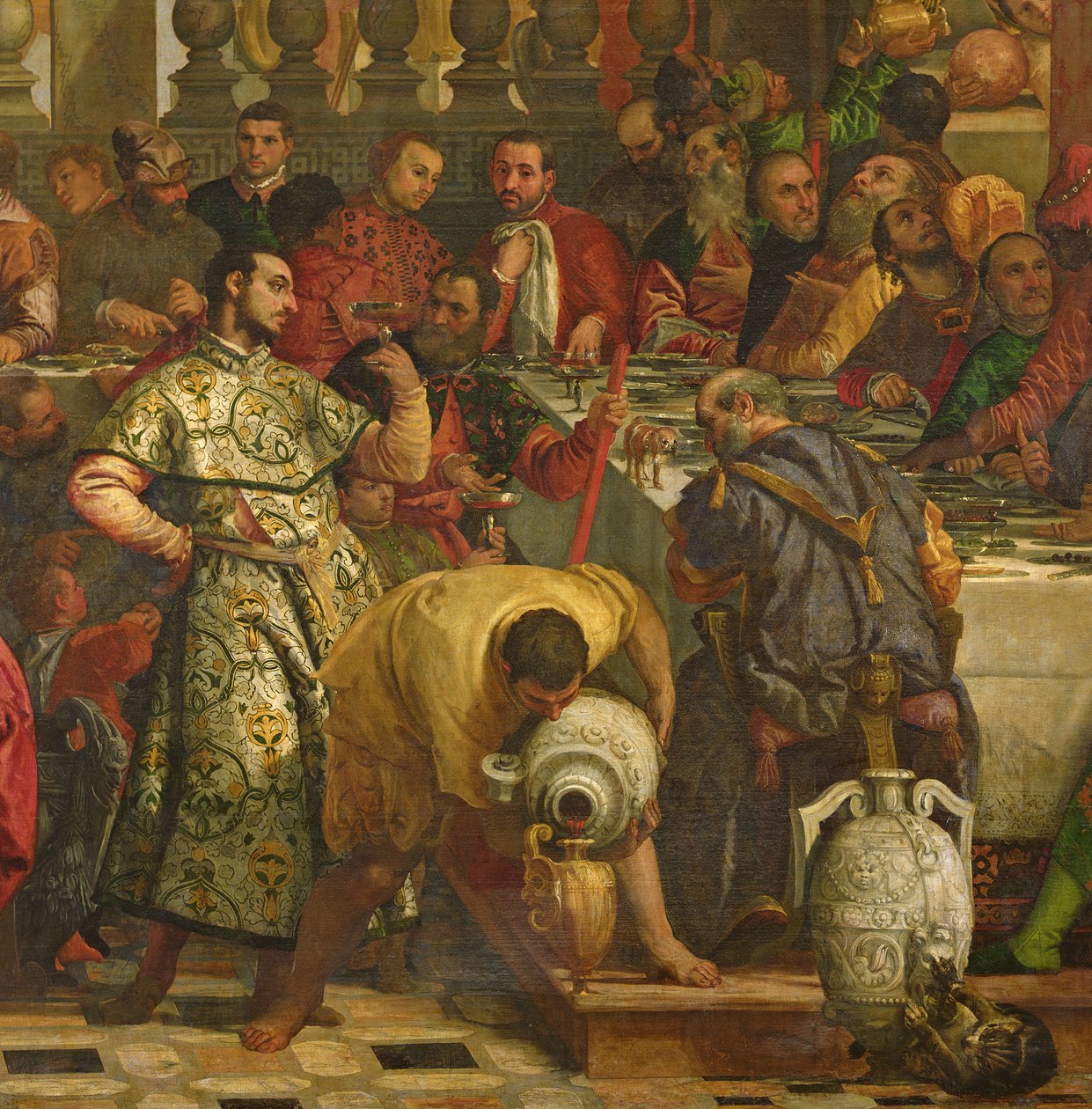 Bryllupsfesten i Cana, ca. 1562 (detaljer fra 158295) af Veronese