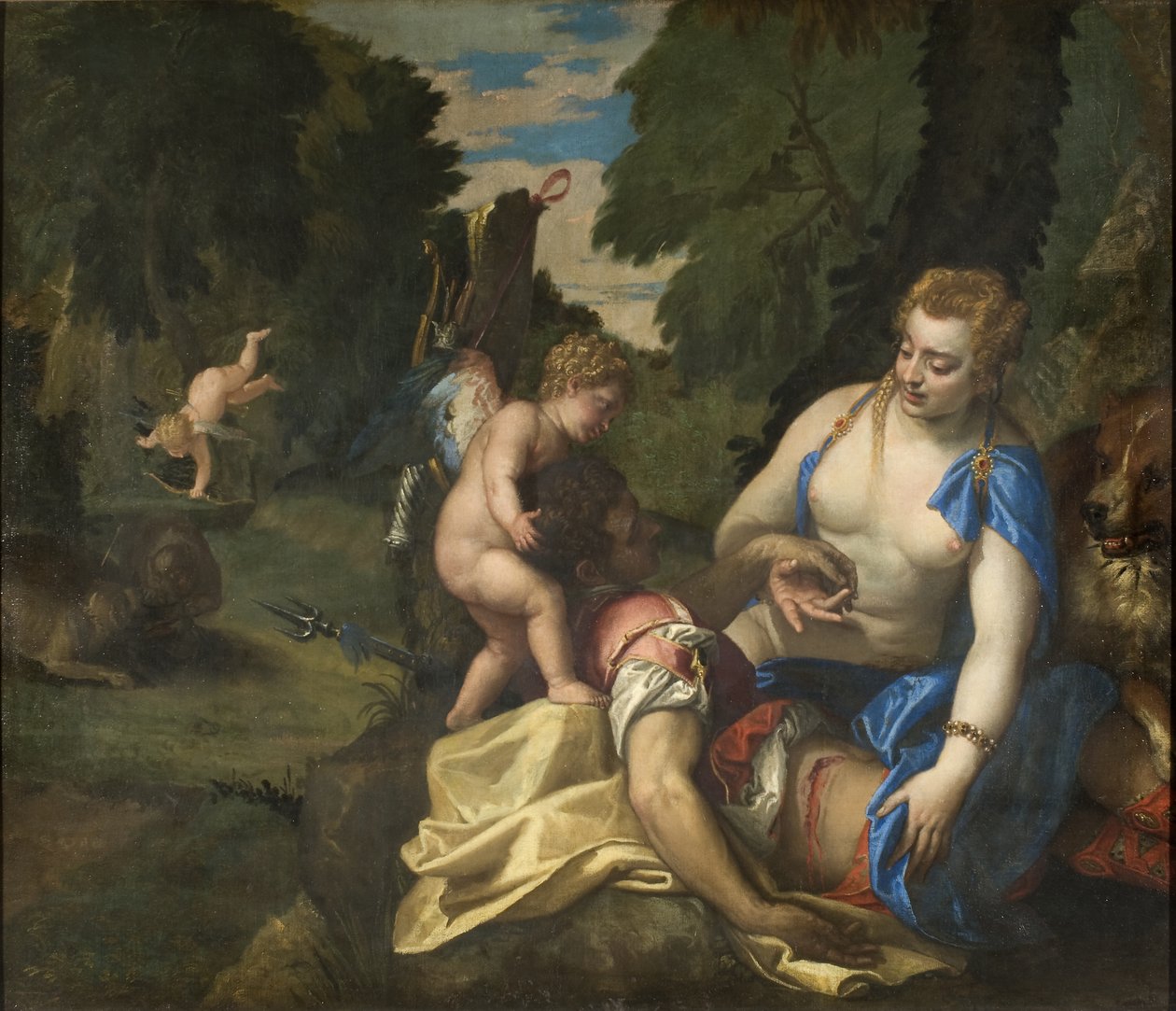 Venus sørgende Adonis af Paolo Veronese