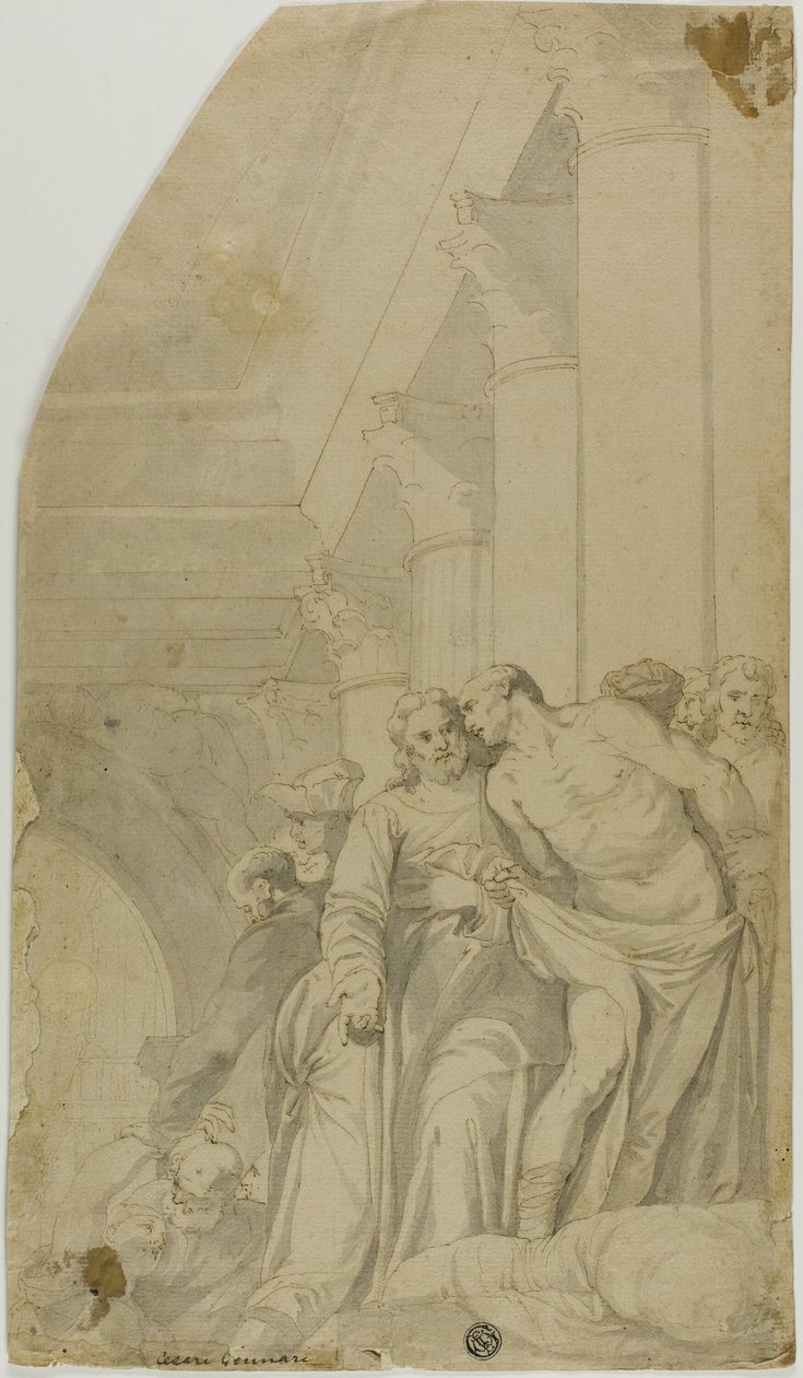 Kristus helbreder de syge ved Bethesda-dammen af Veronese (Paolo Caliari)