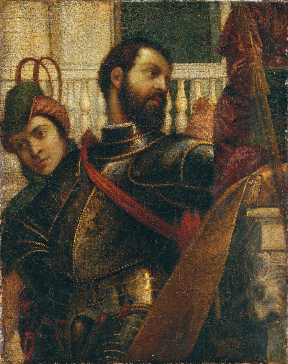 En ridder og hans side: et fragment af Veronese