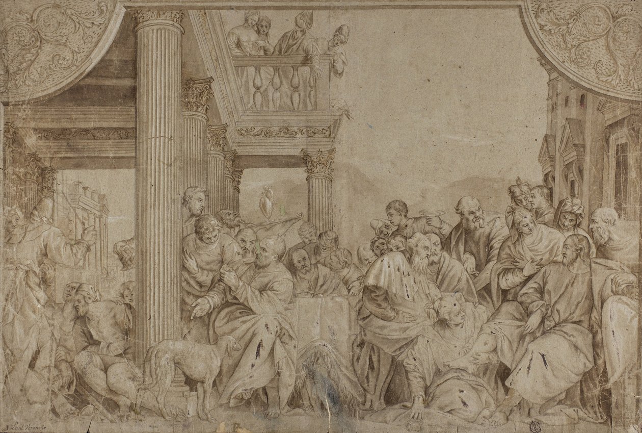 Kristus i Simons hus, slutningen af det 17.-begyndelsen af det 18. århundrede af Veronese