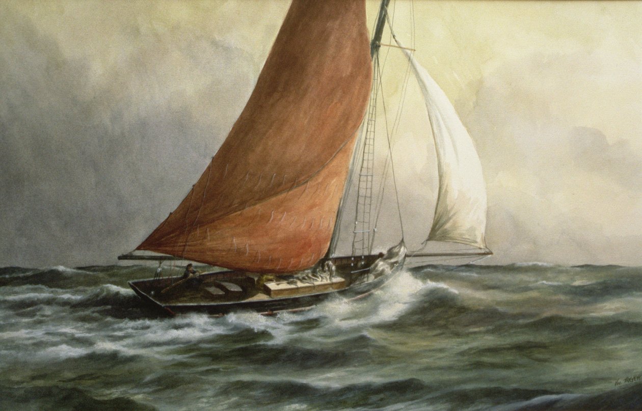 Bawley i flodmundingen af Vic Trevett