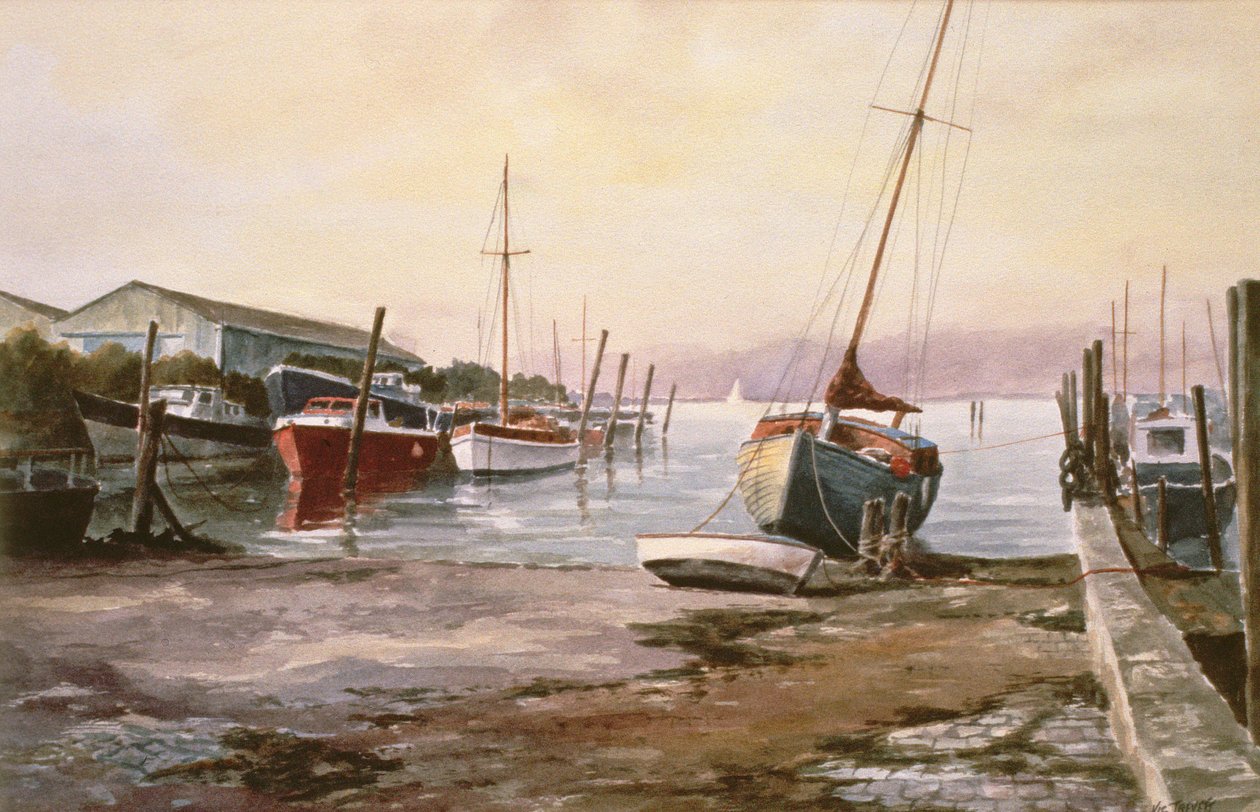Gillingham Pier på Medway af Vic Trevett