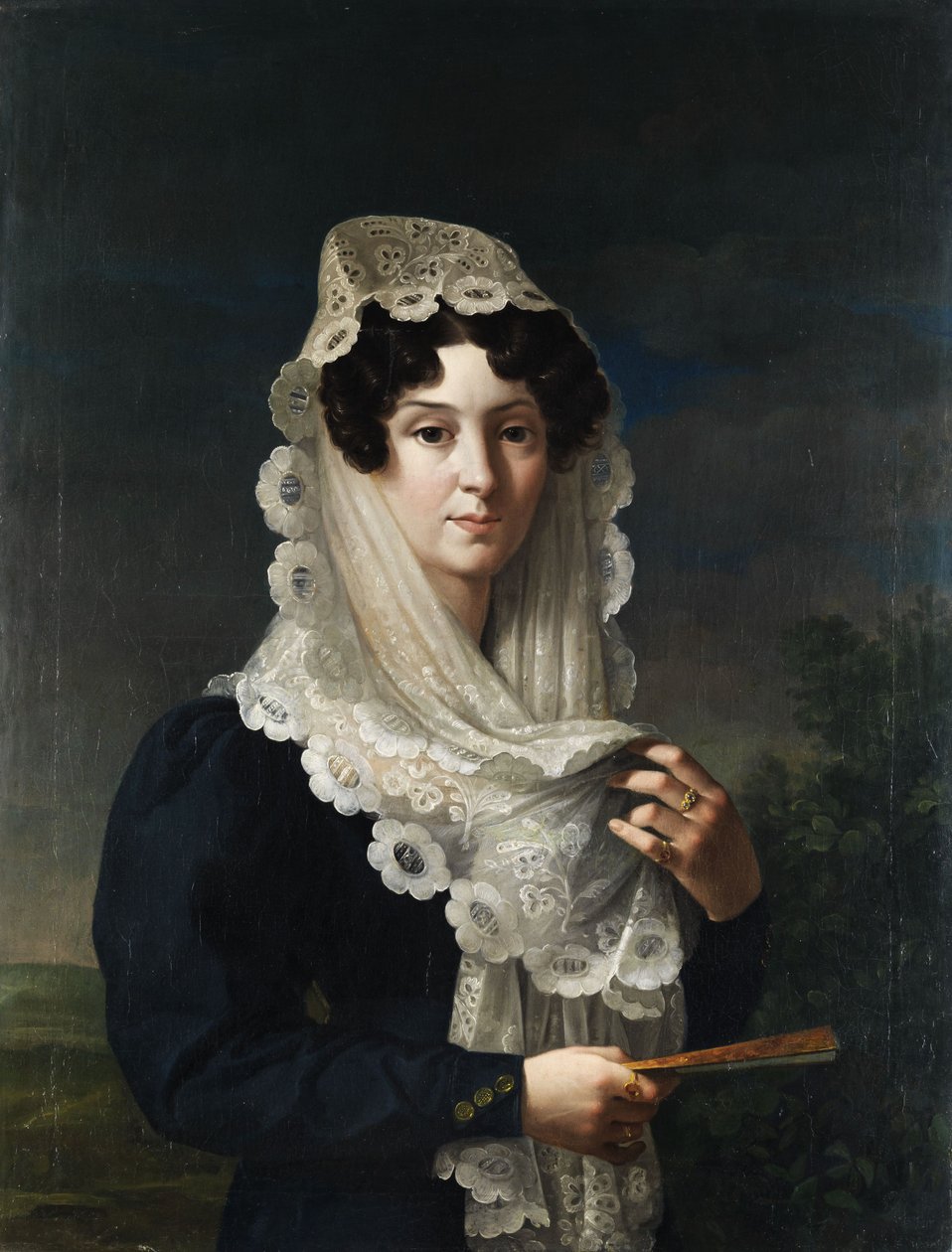Doña Gertrudis de Compte y de Bruga, Witwe des Sarda Molins af Vicente Lopez y Portana