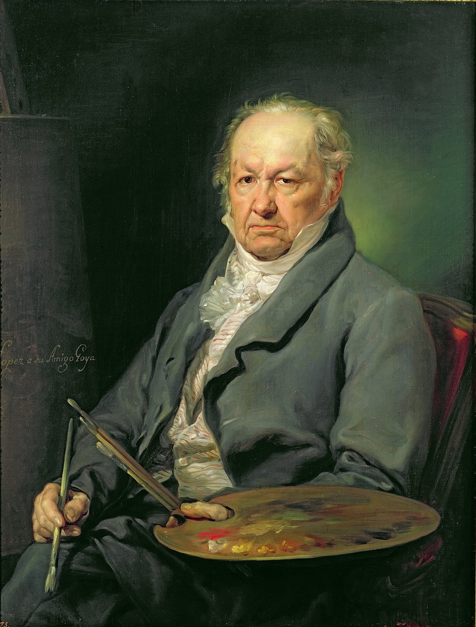 Francisco Jose de Goya, 1826 af Vicente Lopez y Portana