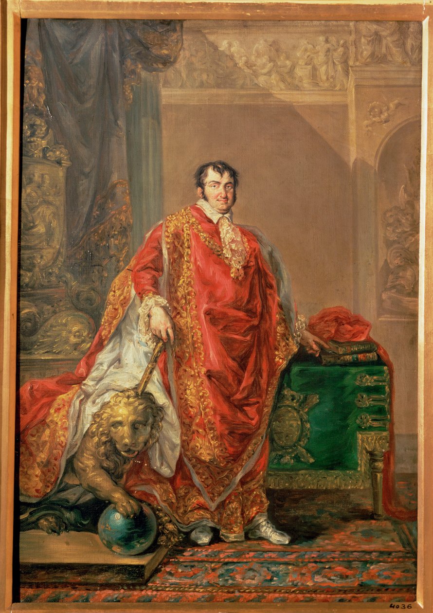 Ferdinand VII af Spanien (maleri på lærred) af Vicente Lopez y Portana