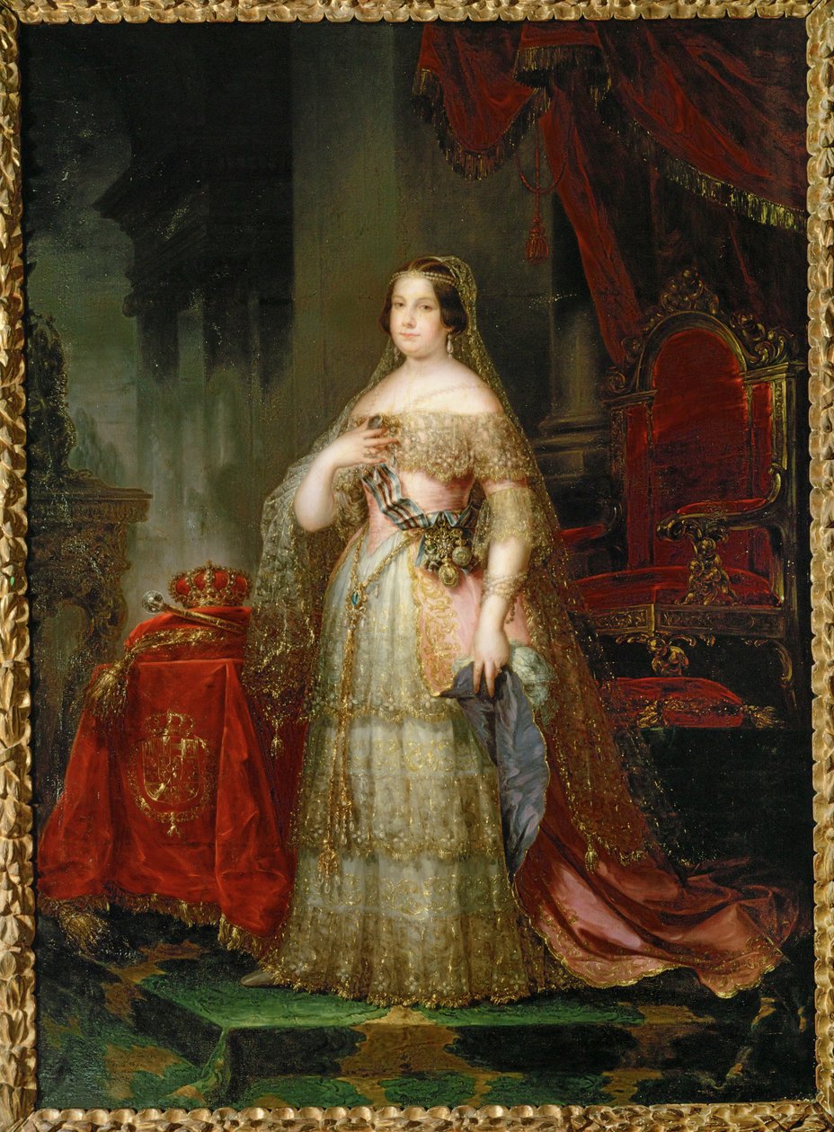 Dronning Isabel II (maleri på lærred) af Vicente Lopez y Portana