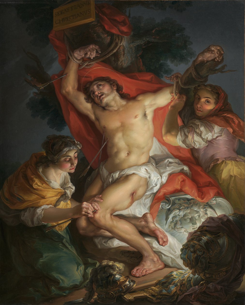 Sankt Sebastian plejet af Sankt Irene af Vicente Lopez y Portana