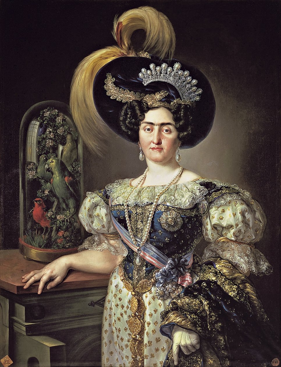 Portræt af María Francisca de Braganza y Borbón af Vicente López Portaña