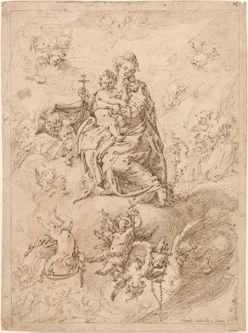 Rosenkransens Madonna af Vicente Salvador Gómez