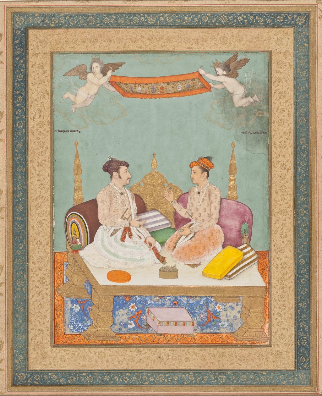 Maharaja Jai ​​Singh af rav og Maharaja Gaj Singh fra Marwar af Vicitra