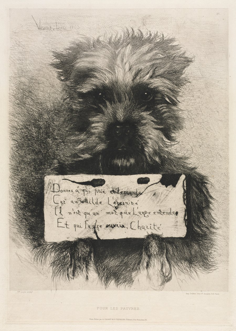 For de fattige, 1863. af Vicomte Lepic Ludovic Napoléon