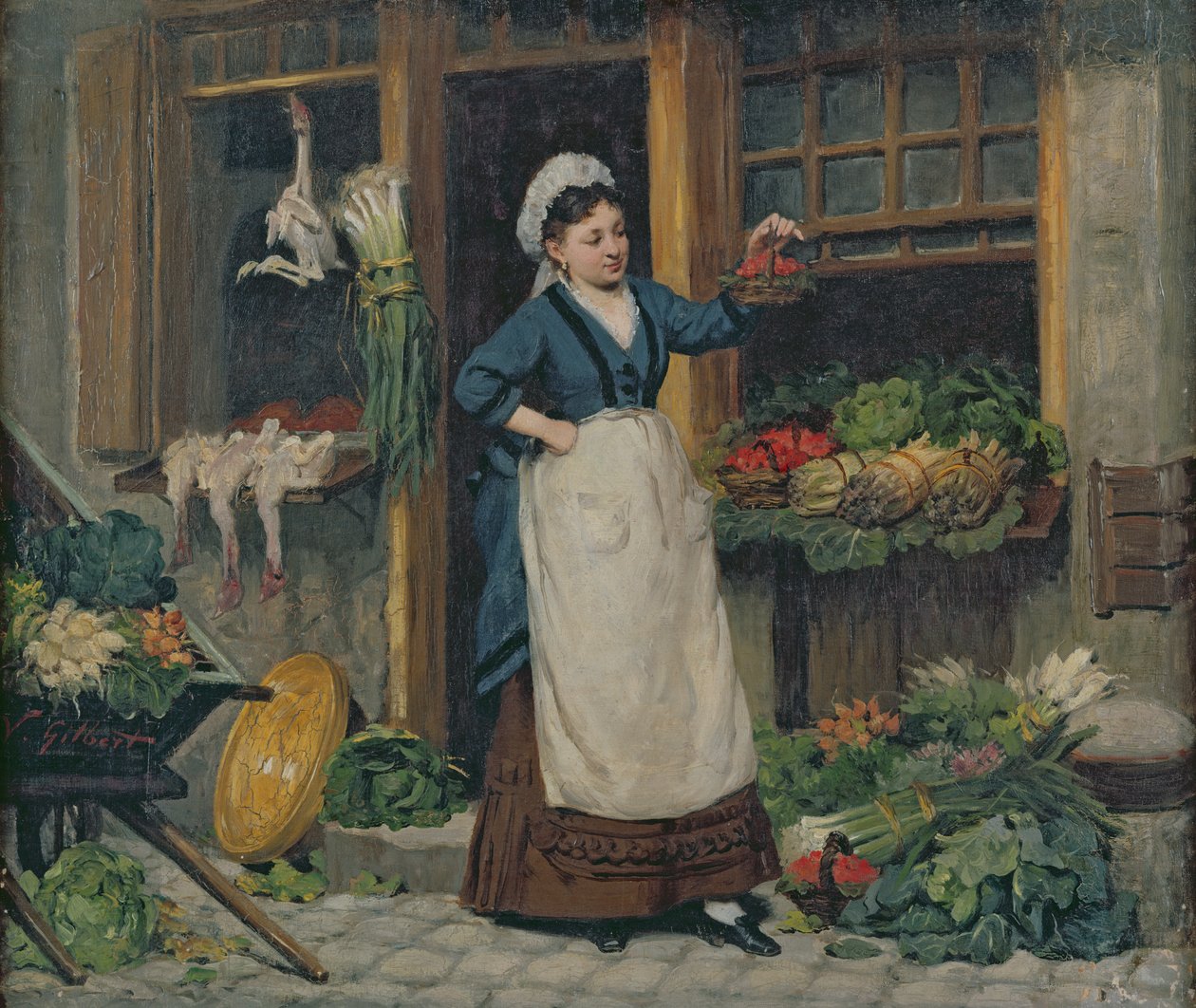 Frugtsælgeren af Victor Gabriel Gilbert