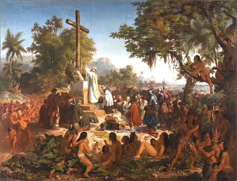 Den første messe i Brasilien af Victor Meirelles