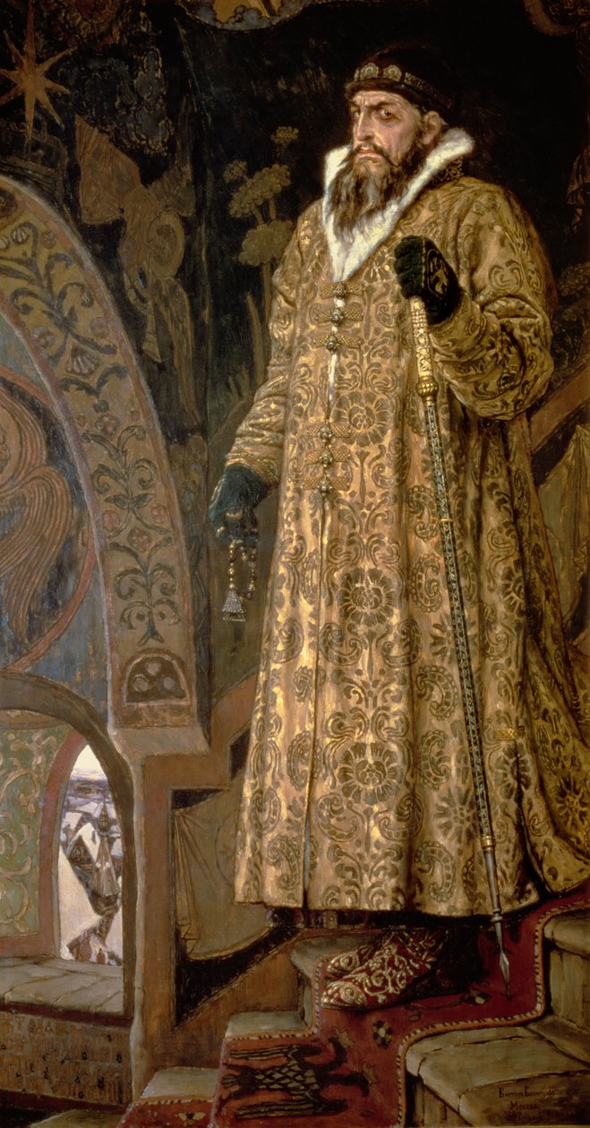 Zar Ivan IV Vasilievich istne Terribl (1530-84) 1897 af Victor Mikhailovich Vasnetsov