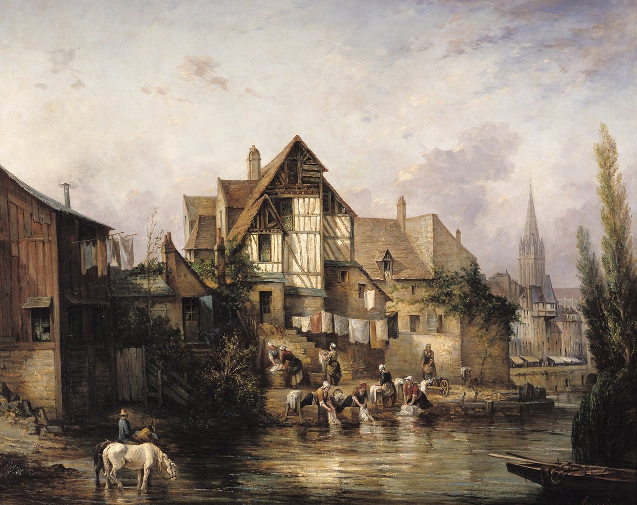 Vaskehuset Petits Murs af Victor Theophile Tesniere
