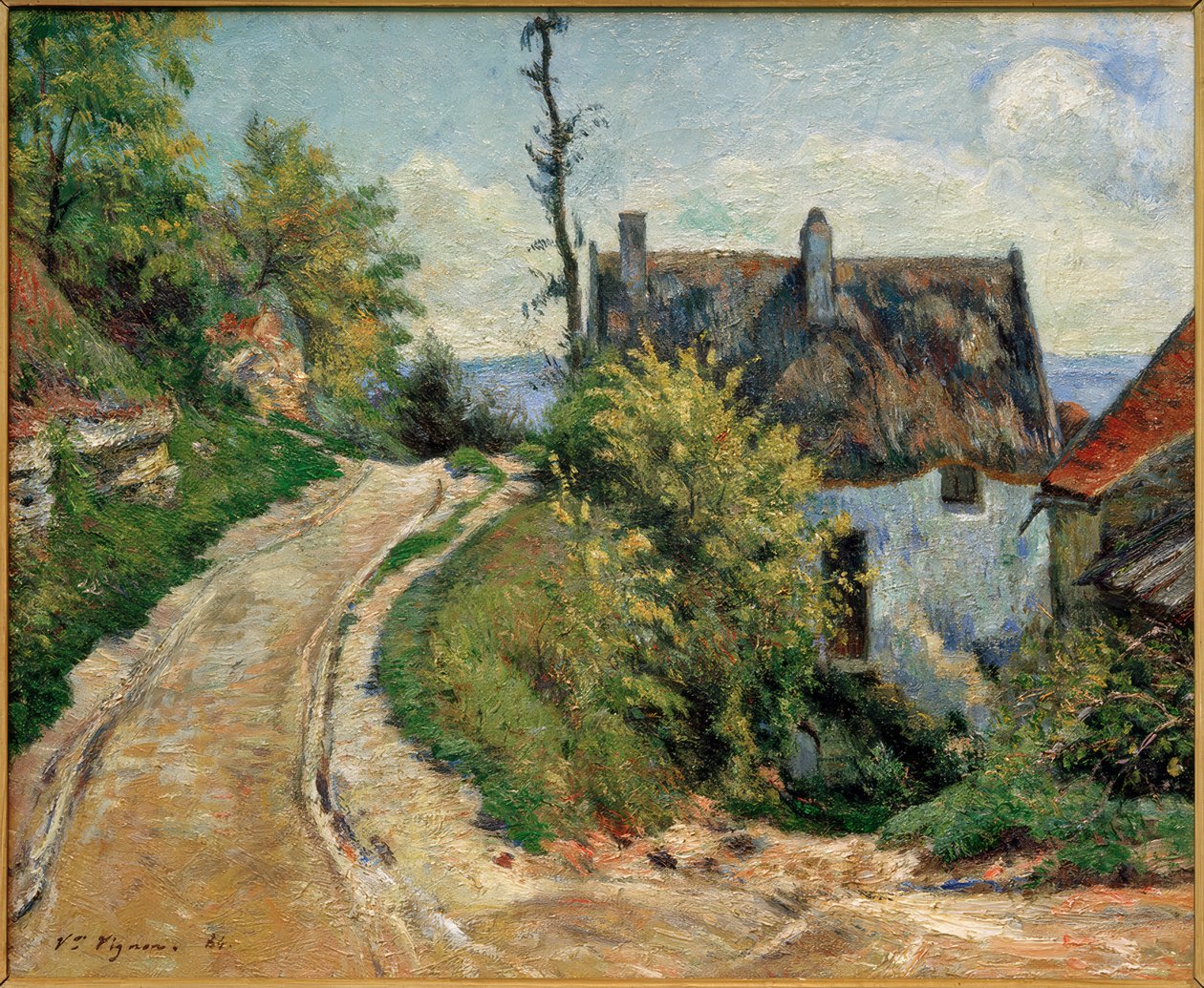 Dorfstraße af Victor Vignon