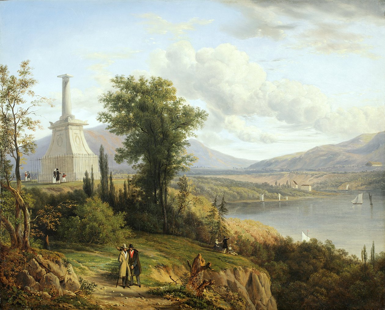 Kosciuszkos monument, West Point, 1845 af Victor de Grailly