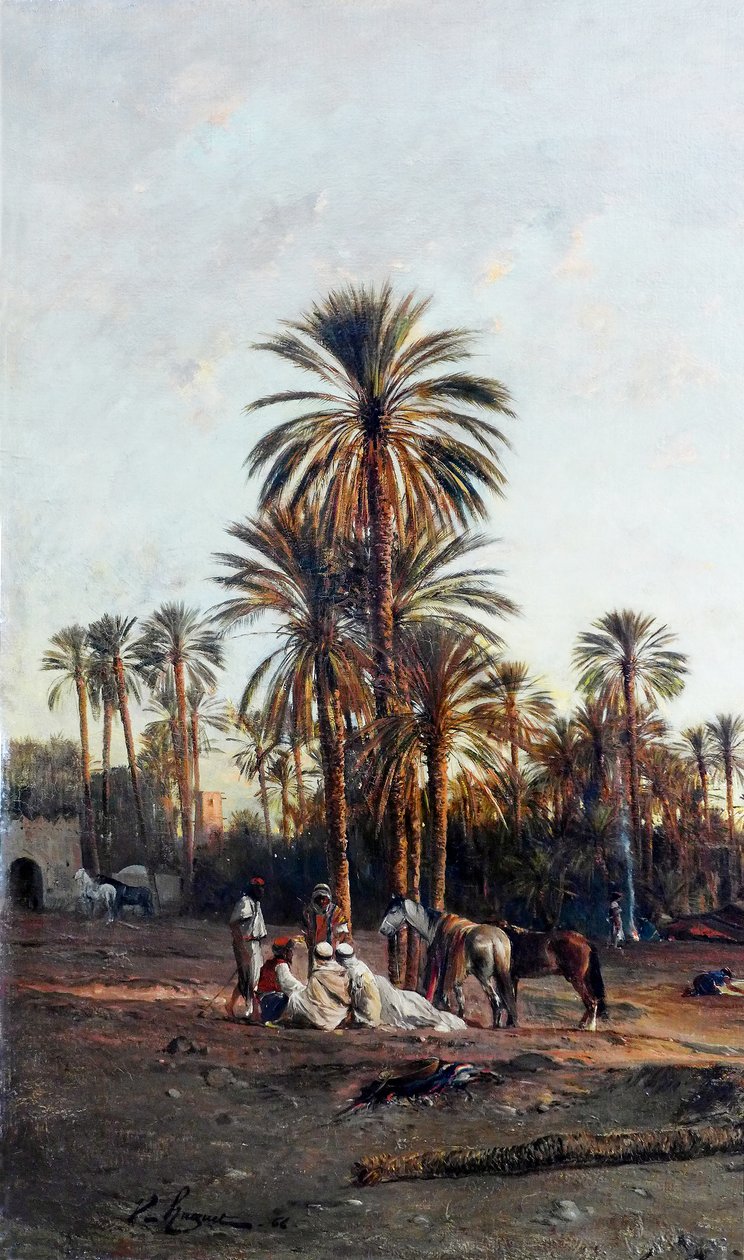 Oasis kant, detaljer af Victor Pierre Huguet