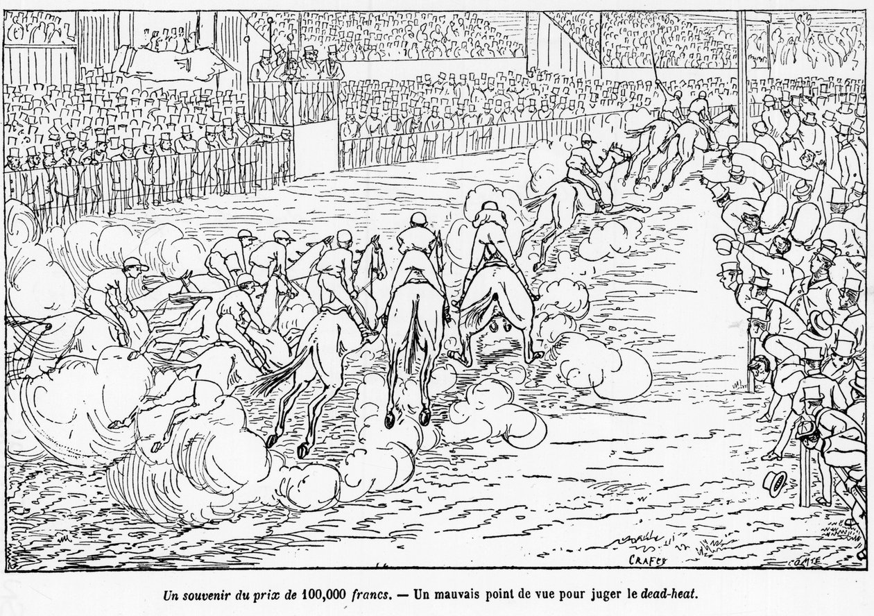 Course Hippique - i "" The Centaur"", tegning af Crafty af Victor  Geruzez