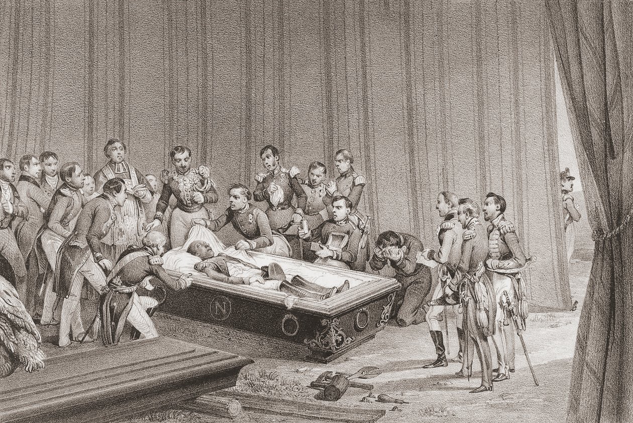 Napoleons krop. af Victor (after) Adam