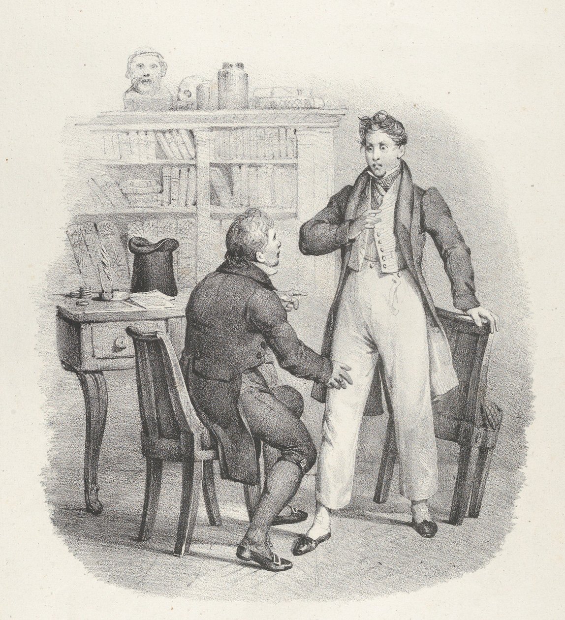 Kap. VIII: Hvor Doktor! Hvad, doktor, 1824. af Victor Adam
