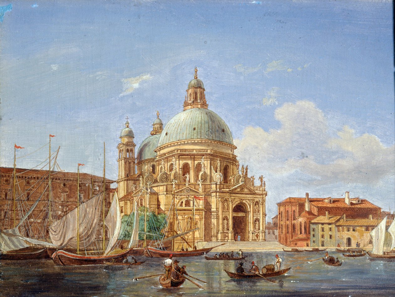 Santa Maria della Salute-kirken, 1800-tallet af Victor Adam