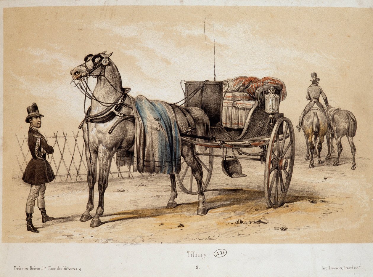 Tilbury - Litografi af Adam, ca. 1840 af Victor Adam
