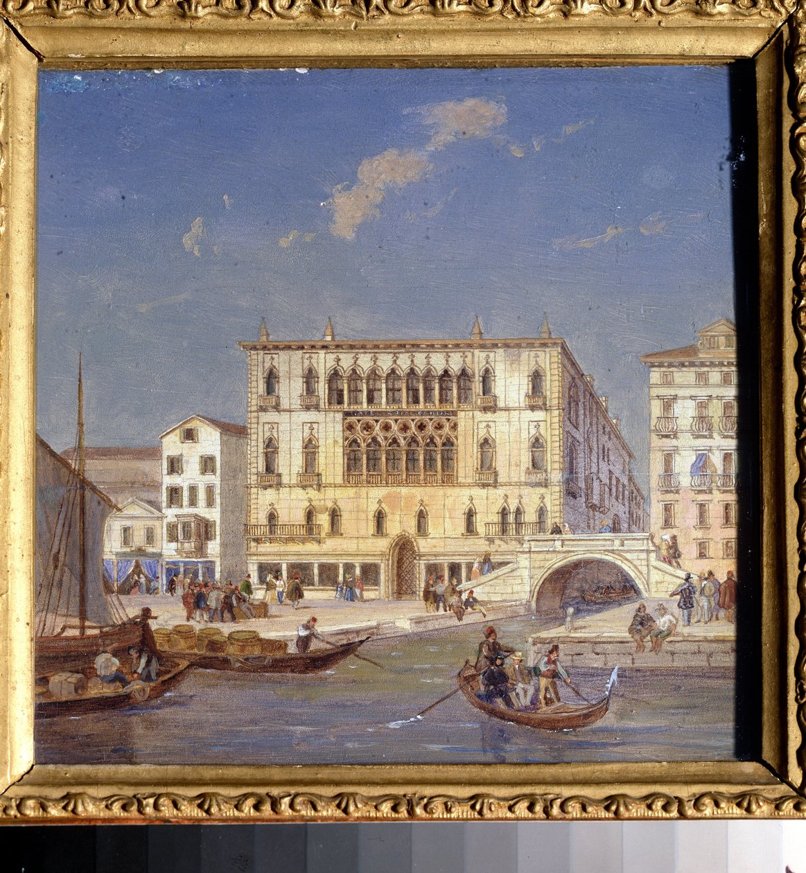 ""Vue de Venise: le palais Bernardo"" (Udsigt over Venedig. Palazzo Bernardo) Maleri af Jean-Victor (Jean Victor) Vincent Adam (1801-1867) Statens kunstmuseum fra det 19. århundrede, Tula, Rusland af Victor Adam