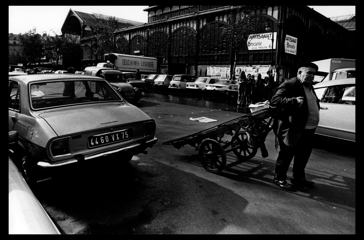 Les halles de Paris lige før nedrivningen af august 1971 (s/h foto) af Victor Baltard