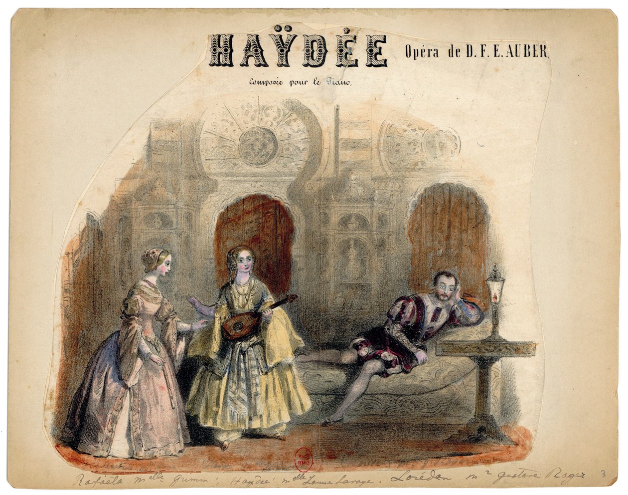 Auber - Haydée - illustration af Victor Coindre, 1848 af Victor Coindre