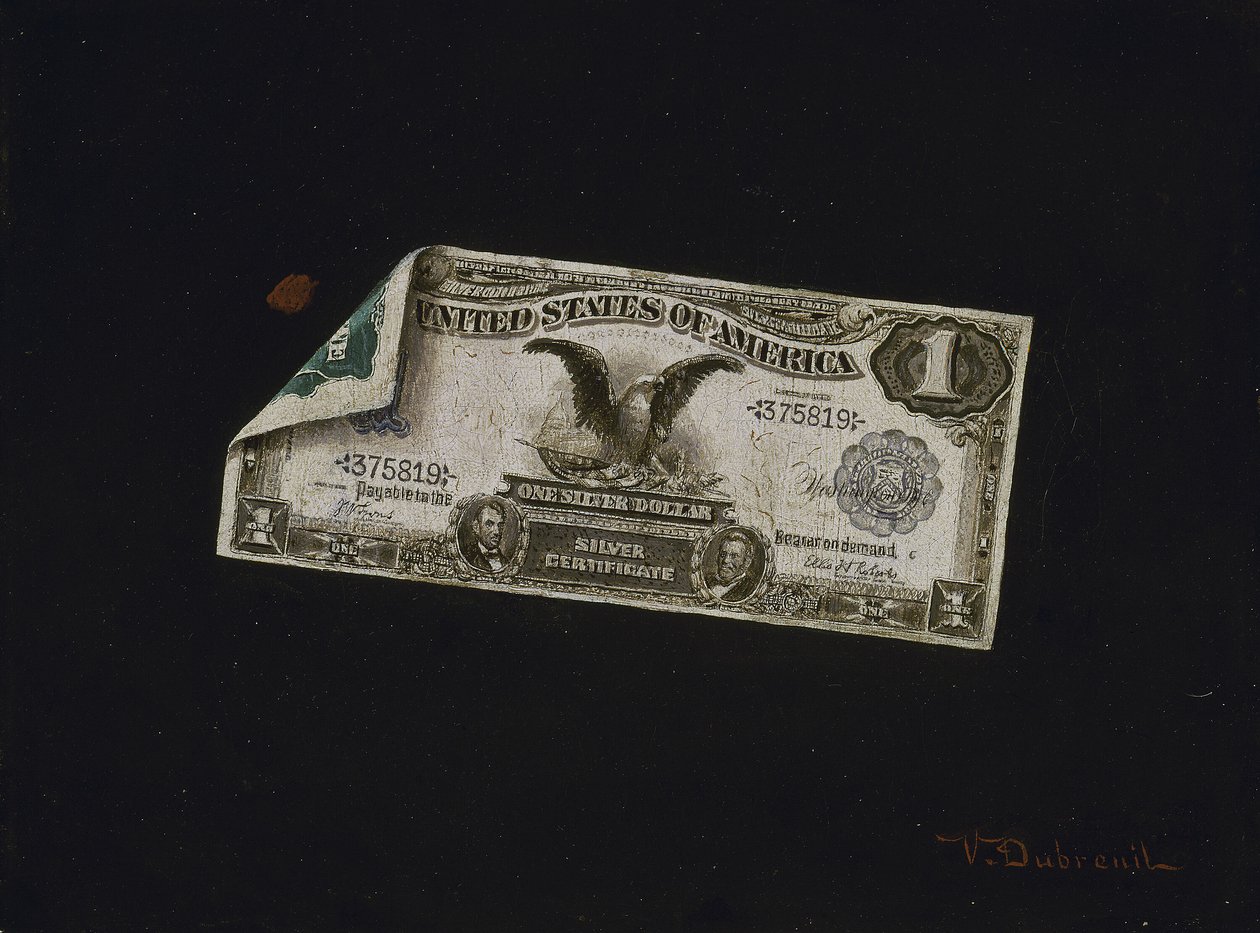 One Dollar Silver Certifikat af Victor Dubreuil