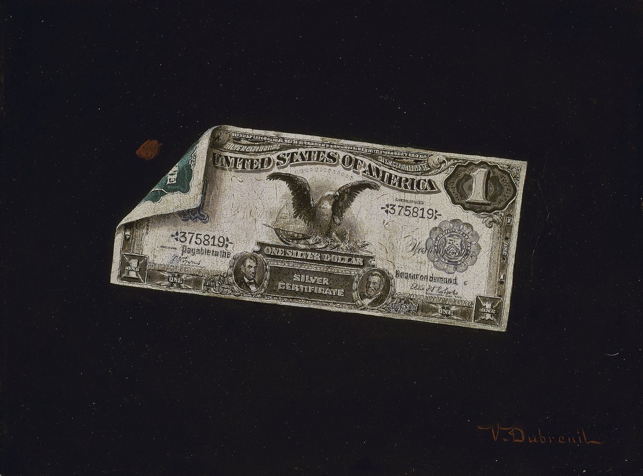 One Dollar Silver Certifikat af Victor Dubreuil
