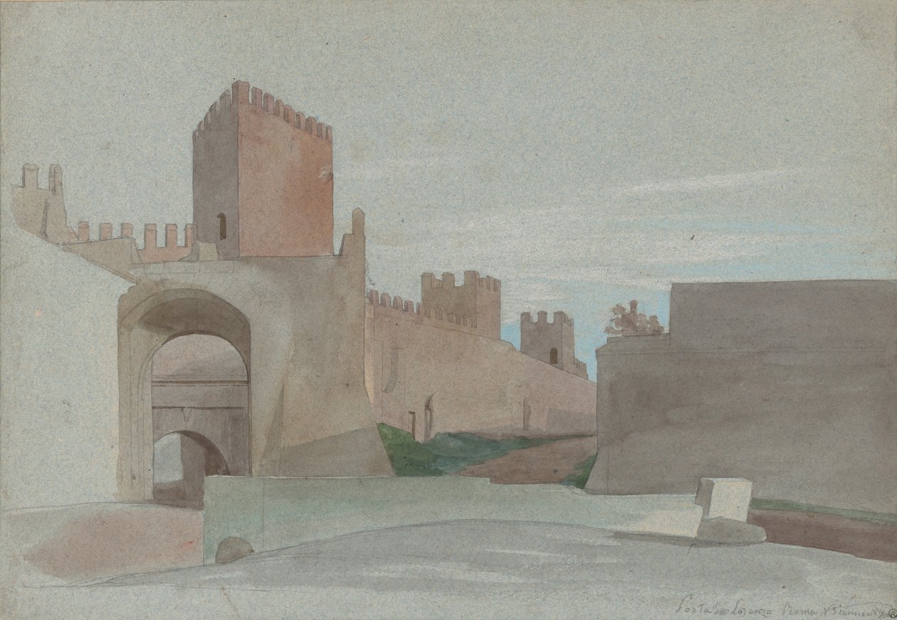 Porta San Lorenzo, Rom af Victor François Eloi Biennourry