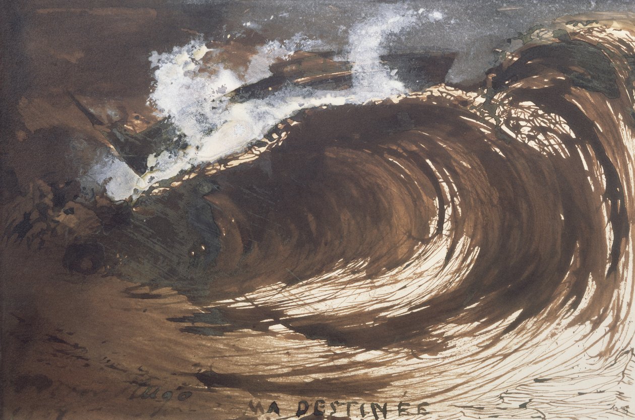 My Destiny, 1857 (pen og blæk, vask og gouache) af Victor Hugo