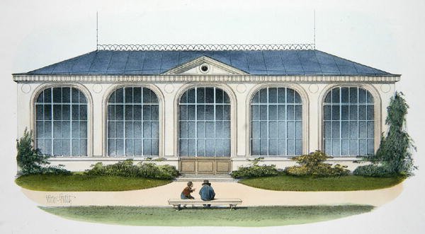 Orangeriet i Bellombre (Bourgogne) illustration fra 